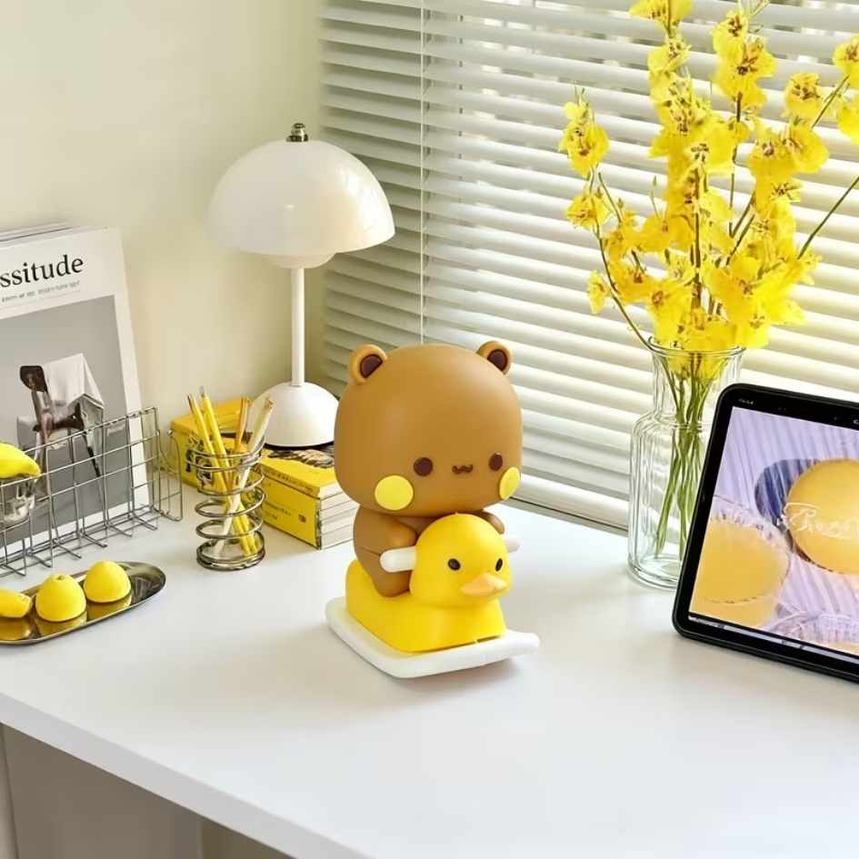 Cute Bear Anime Couple Figurine