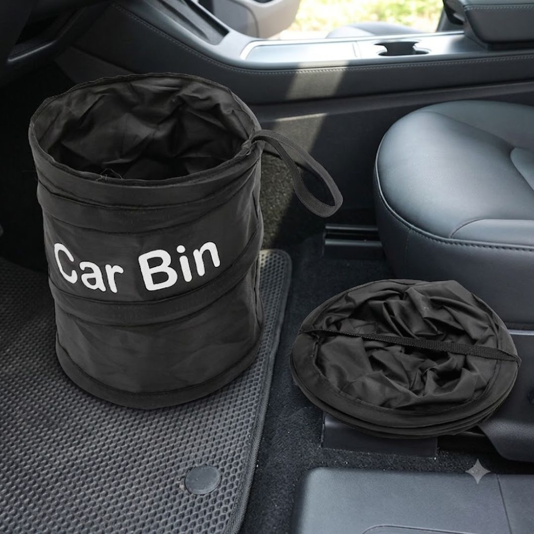 Mini Portable Car Hanging Foldable Garbage Bag Car Bin