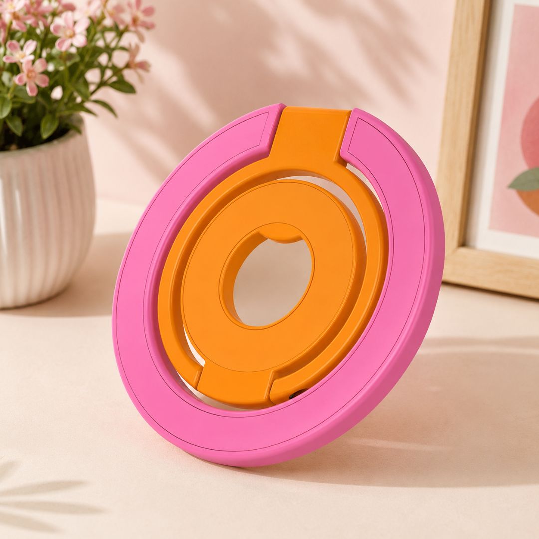 Colorful Magnetic Phone Ring Holder with 360° Rotation