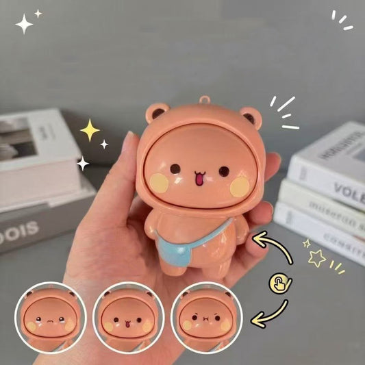 Bubu and Dudu face-changing Keychains