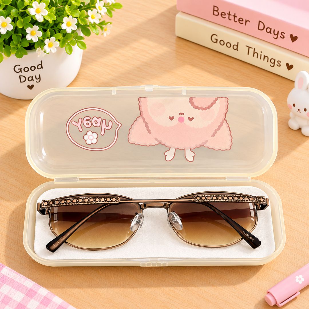 Cute Kawaii Eyeglasses Specs Case