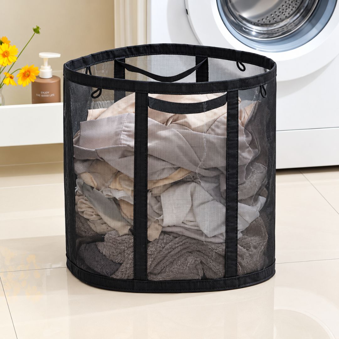 Foldable Nylon Laundry Basket