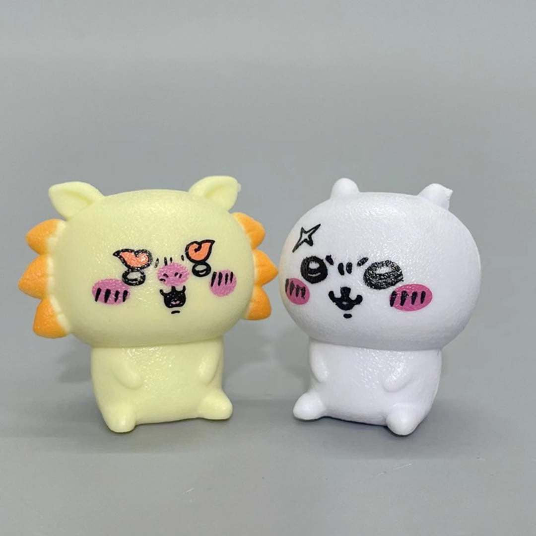 Set of 6- Emoji Figurine Cute Ornament Miniature