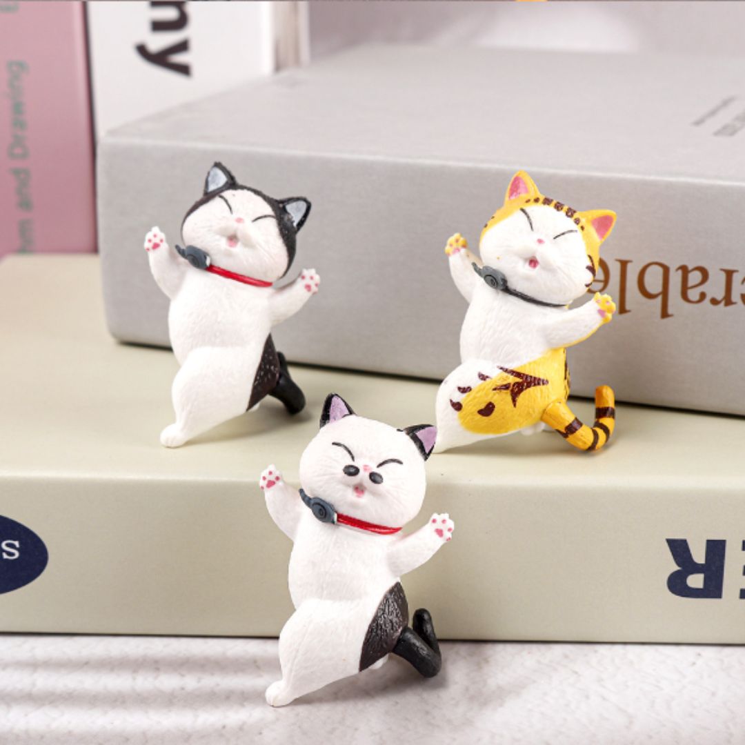 Cute Dancing Cat Car Dashboard Ornament