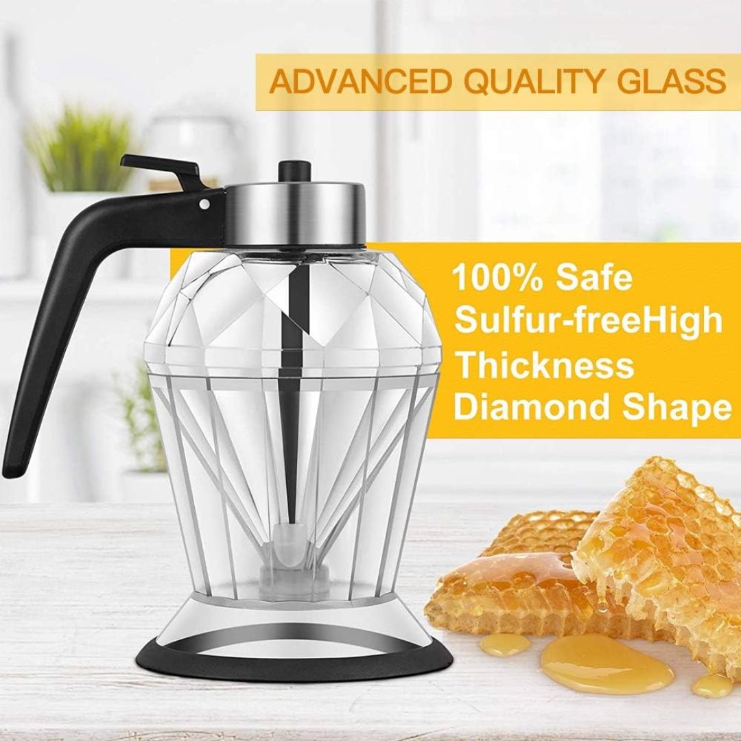 Diamond Glass Oil & Honey Dispenser