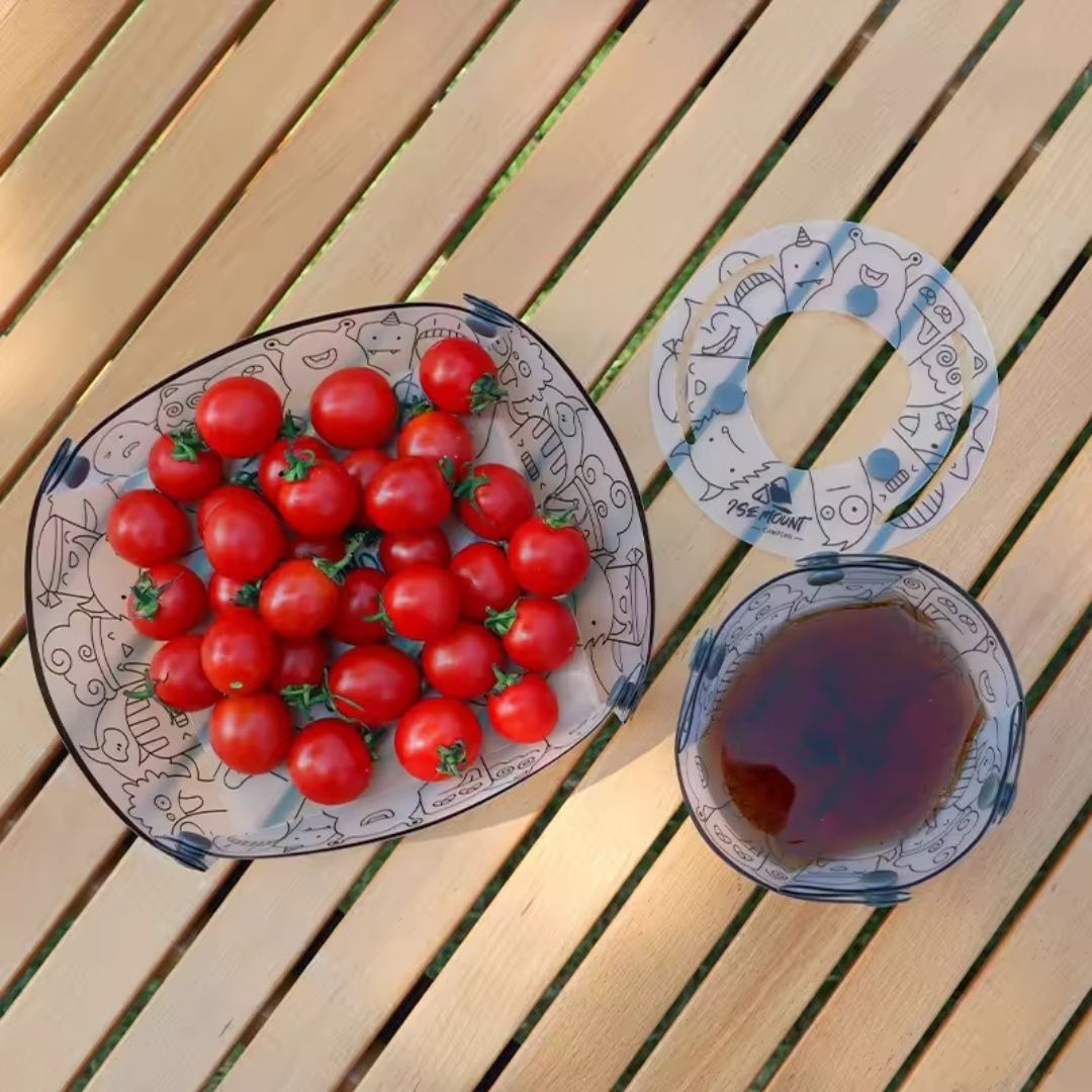 Foldable Tableware Bowl Set For Outdoors