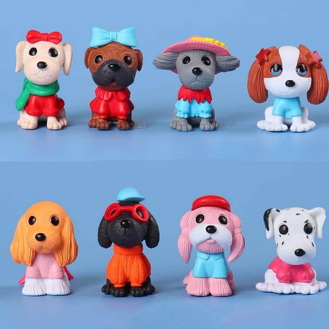 8pcs Dog Decorations Puppy Set