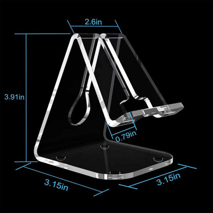 Acrylic Cell Phone Holder/Stand Clear