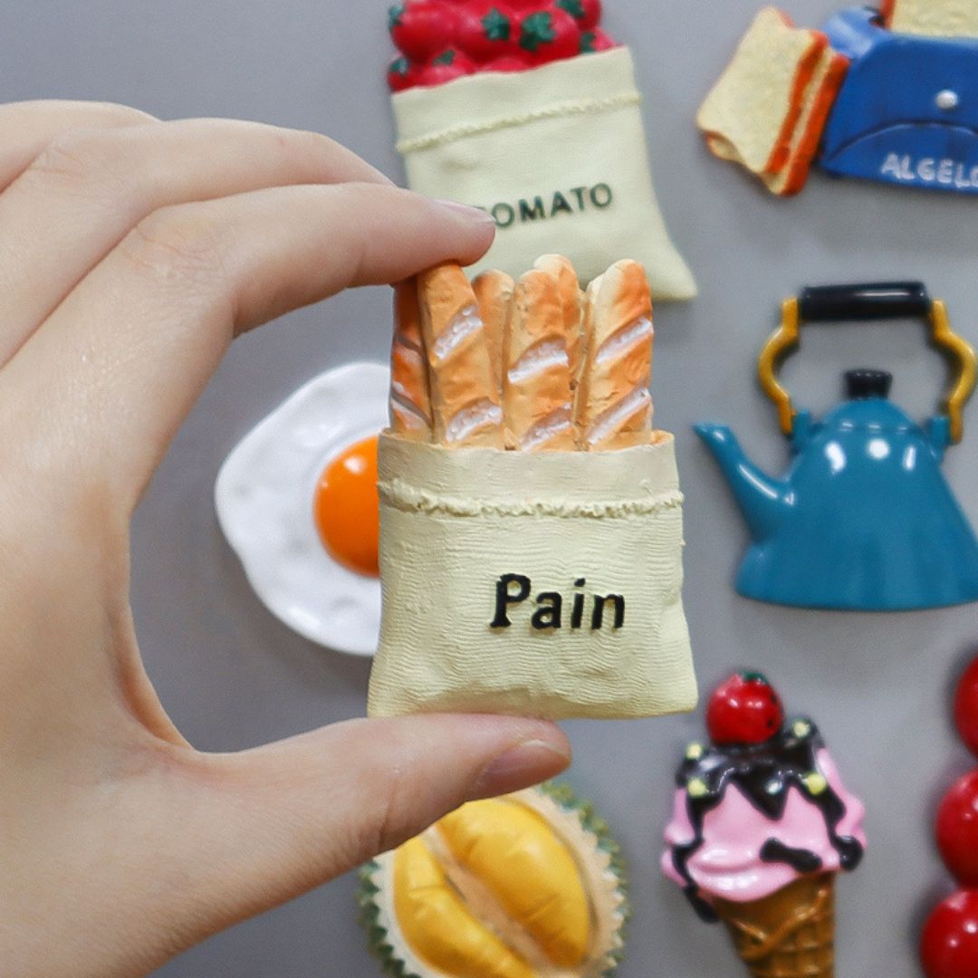 Cute 3D Food Resin Refrigerator Magnet