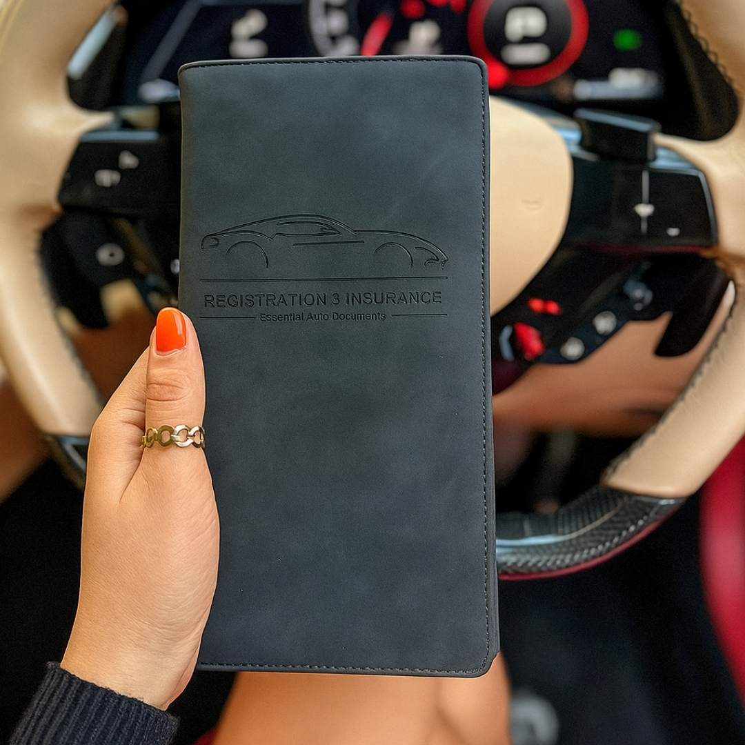 Black Color License and Registration Holder