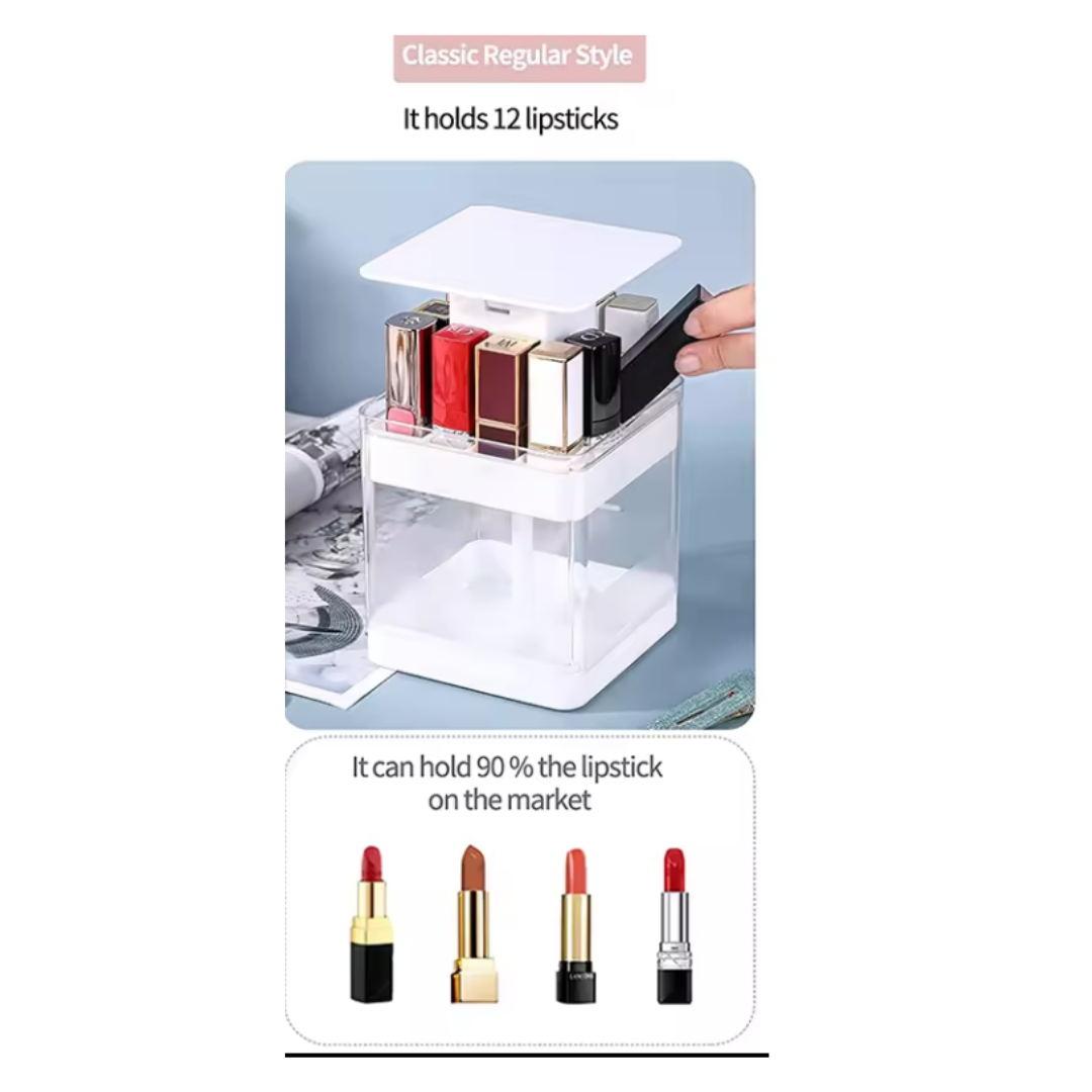 Press And Lift Lipstick Storage Organizer