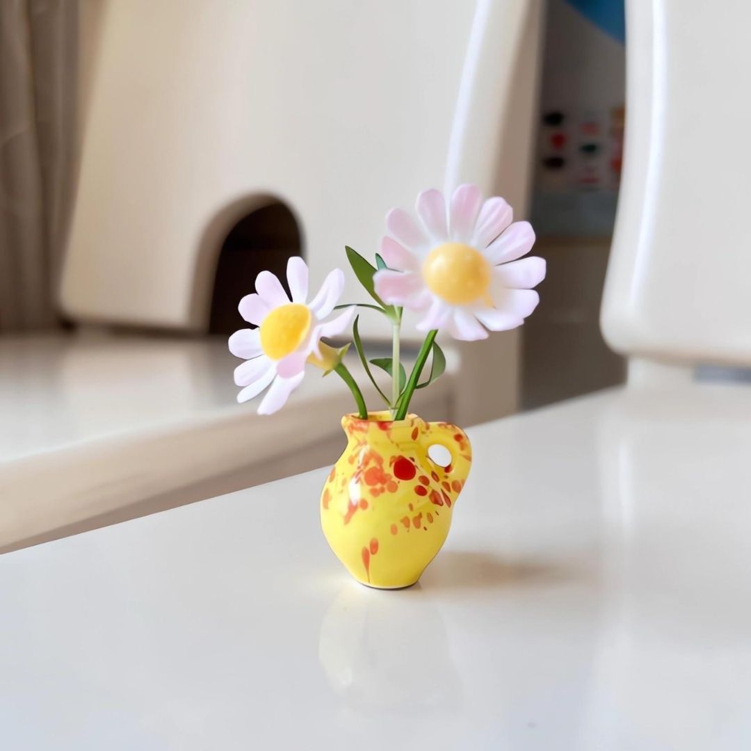 Flower Vase Cute Mini Plant for Fridge
