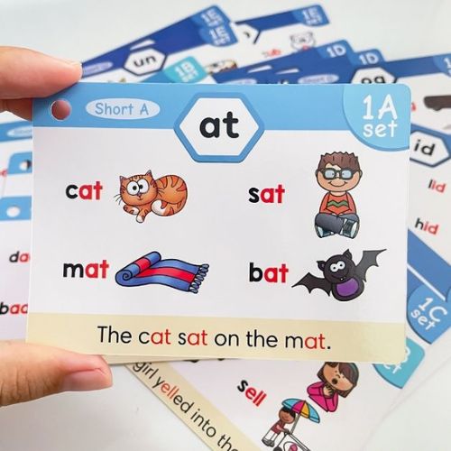 Learn to read phonics flash cards