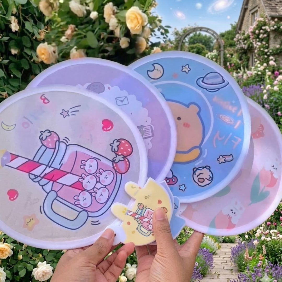 Foldable Plastic Mini Portable Hand Fan