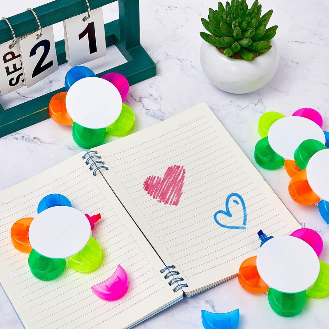 5 in 1flower Shape Highlighter Pen