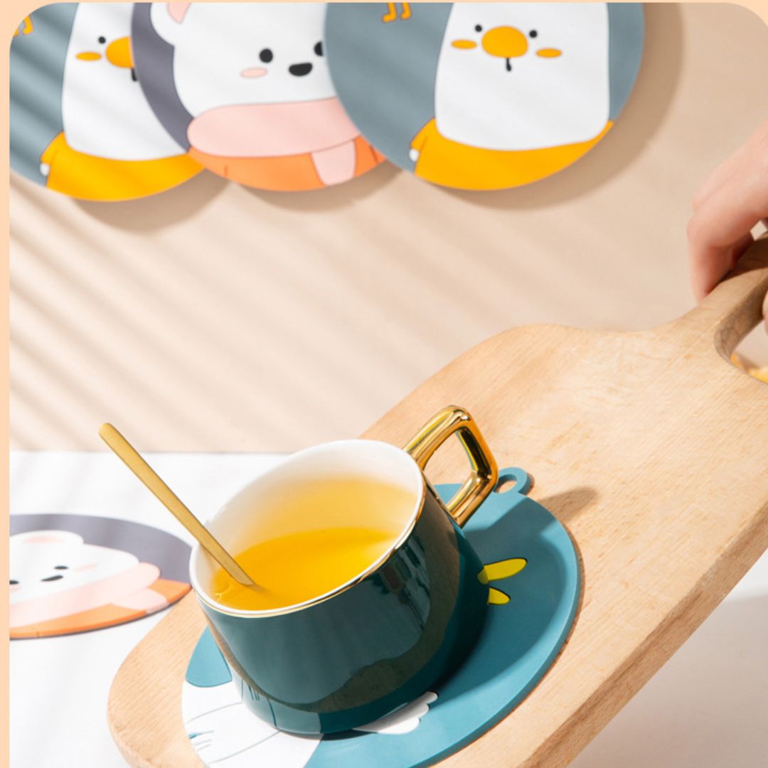 Cute Cartoon  Heat Resistant Kitchen Coasters