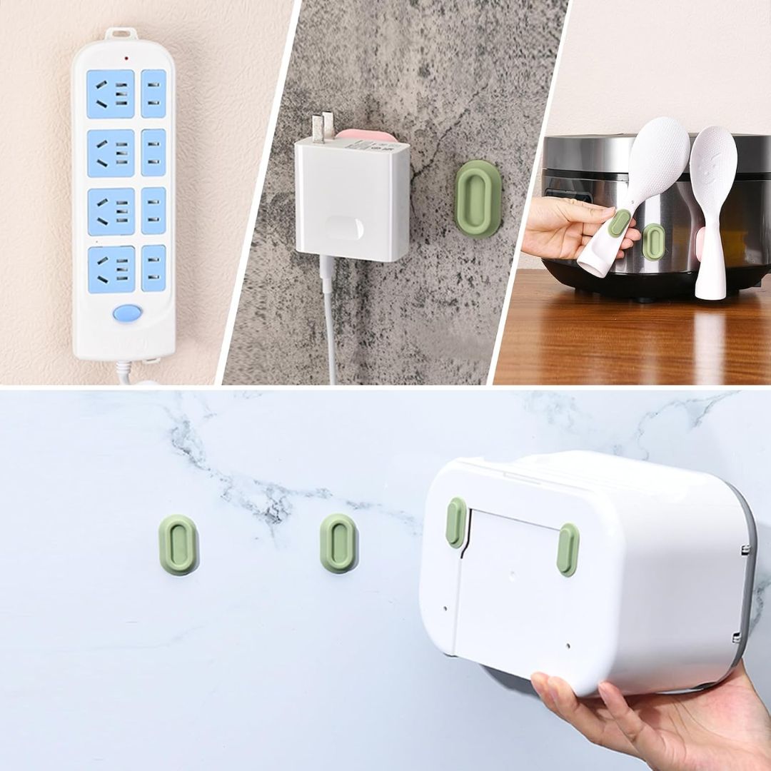 Wall-Mounted Silicone Remote Organizer- 4 PCS