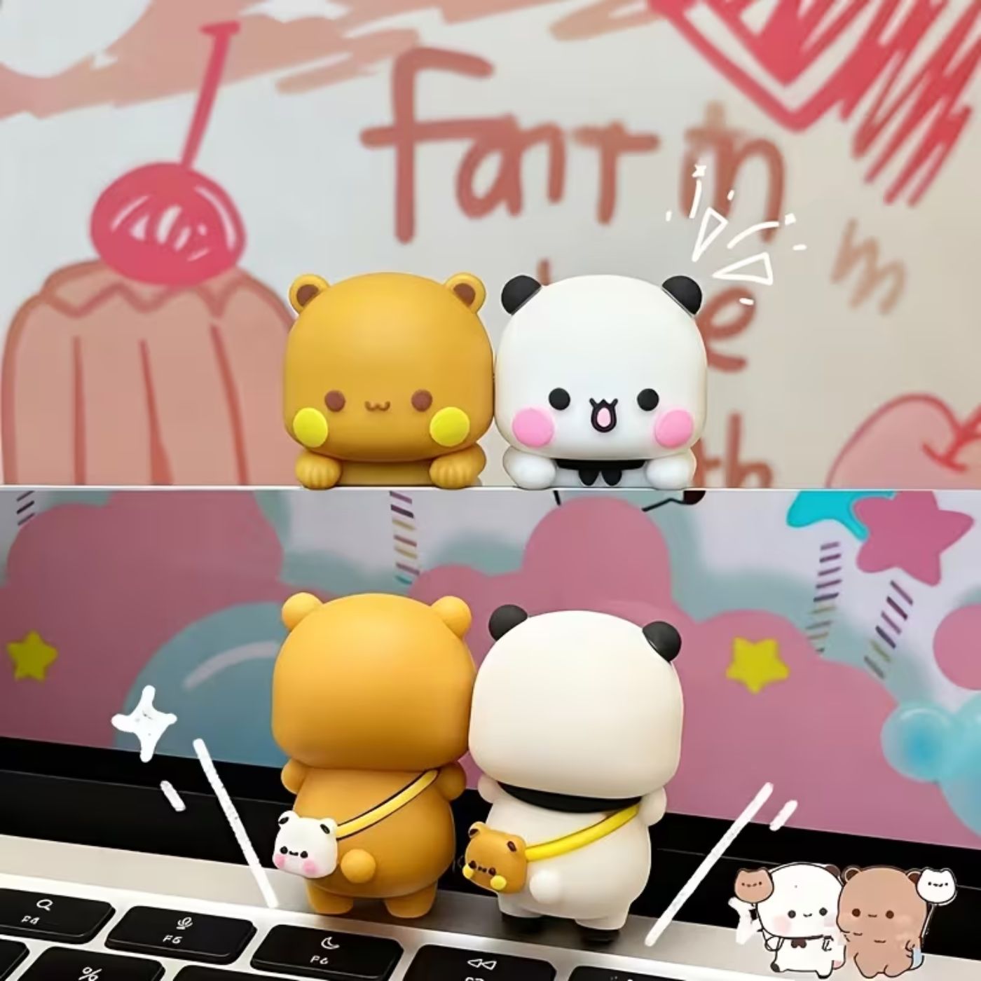 Cute Bubu Dudu Cartoon Back Stickers