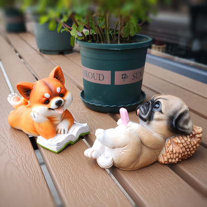 Dog Ornaments Decoration Garden Living Office Room