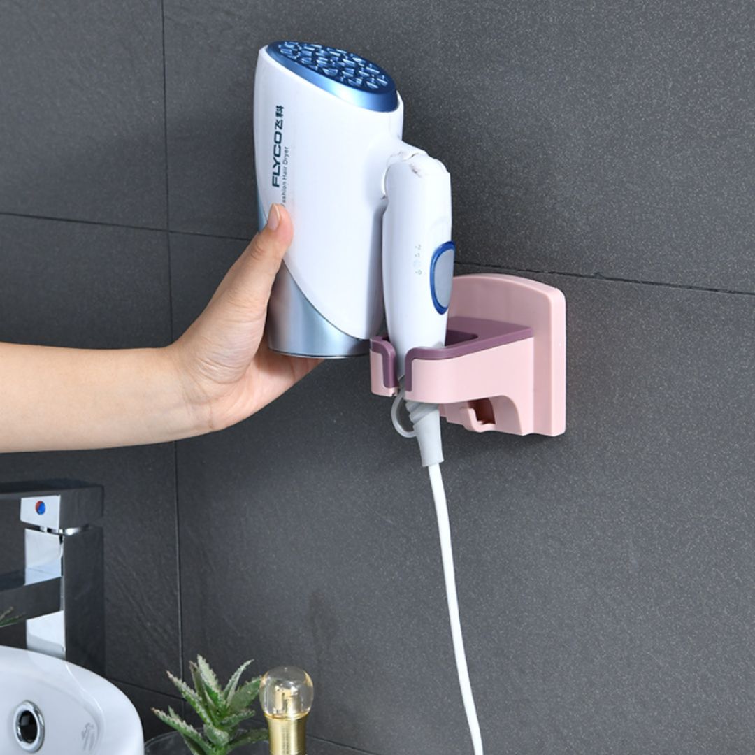Wall-Mounted Hair Dryer Holder