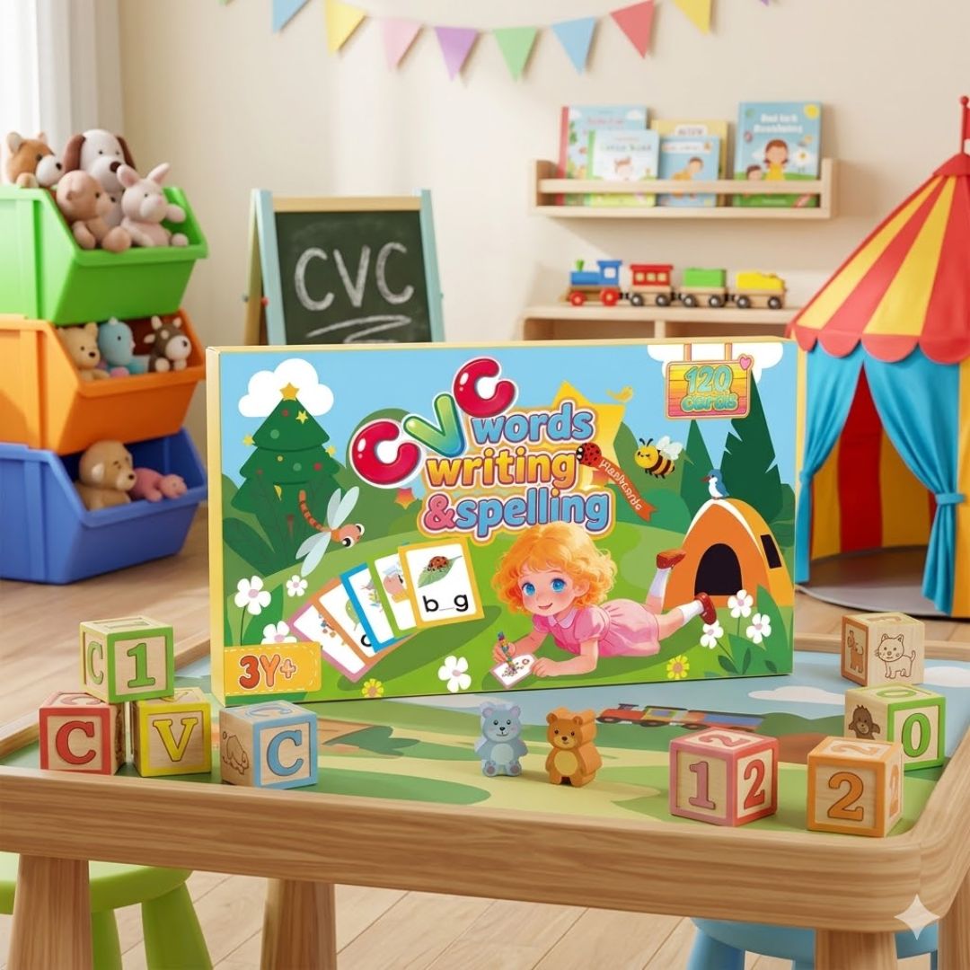 CVC Words Writing & Spelling Flash Cards