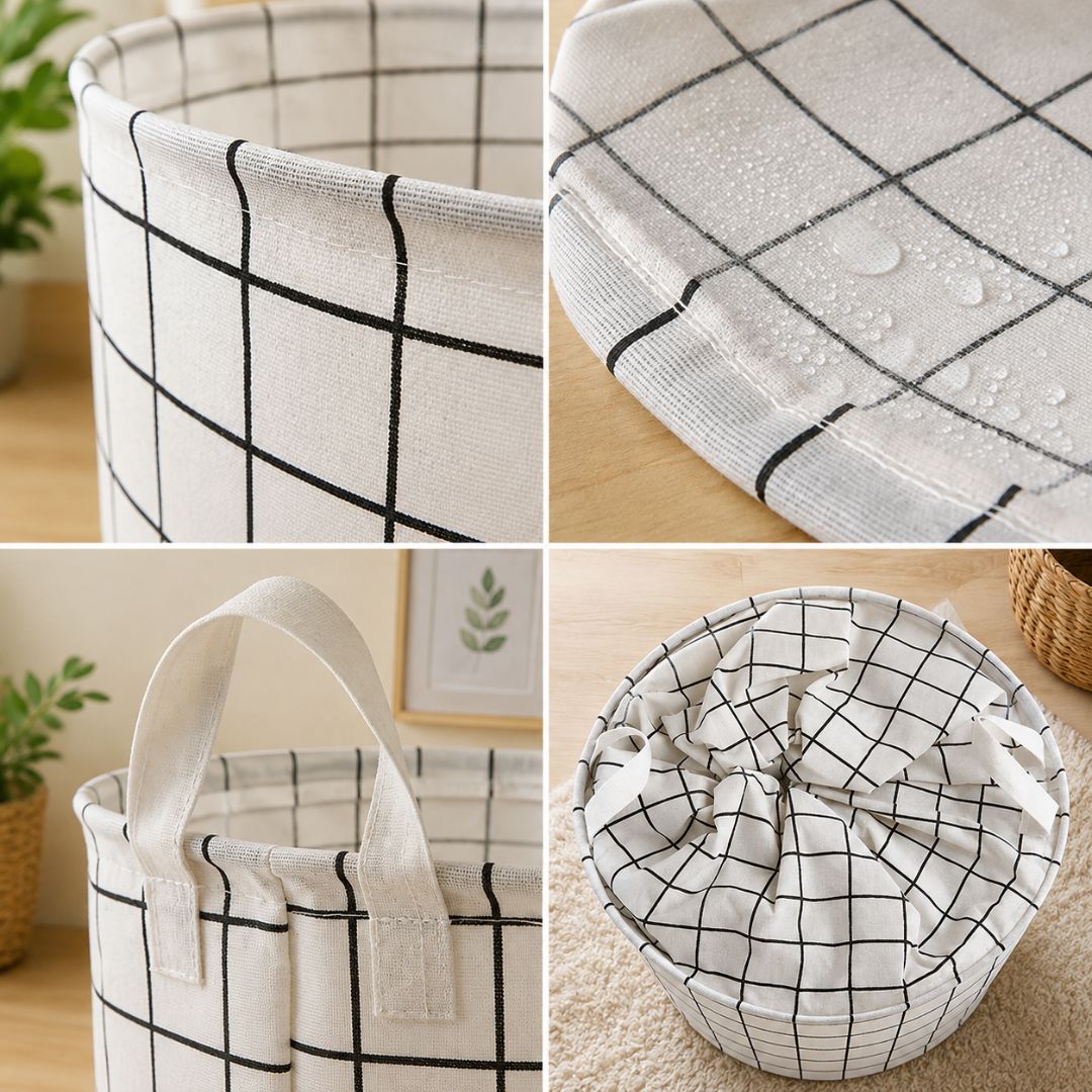 Household Large Foldable Dirty Clothes Laundry Basket
