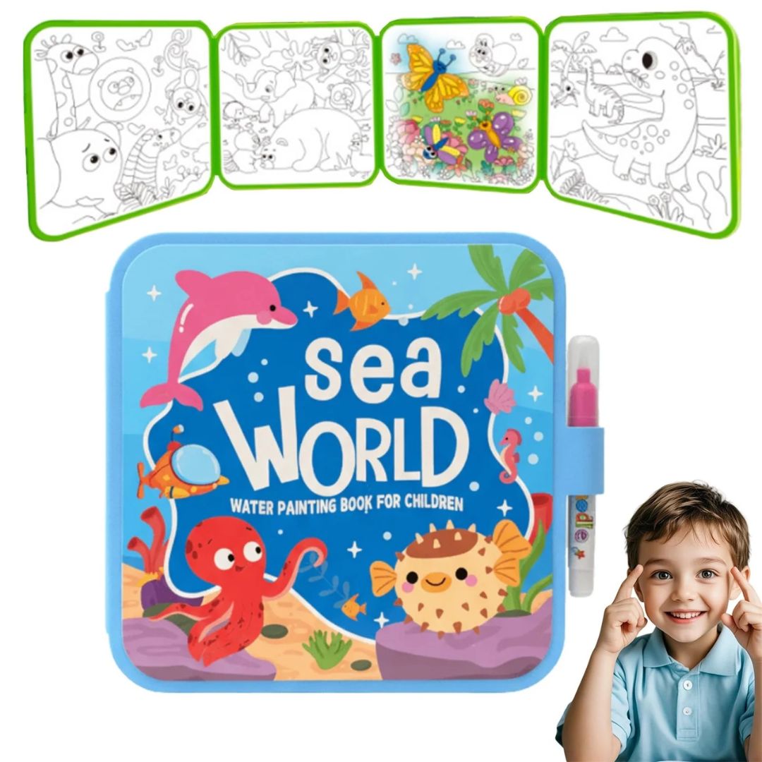 Magic Reusable Water Painting Book Kids