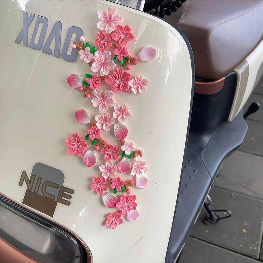 Cherry Blossom Car Dashboard Decoration Flowers