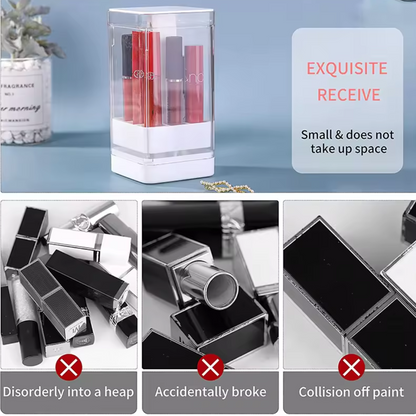 Press And Lift Lipstick Storage Organizer