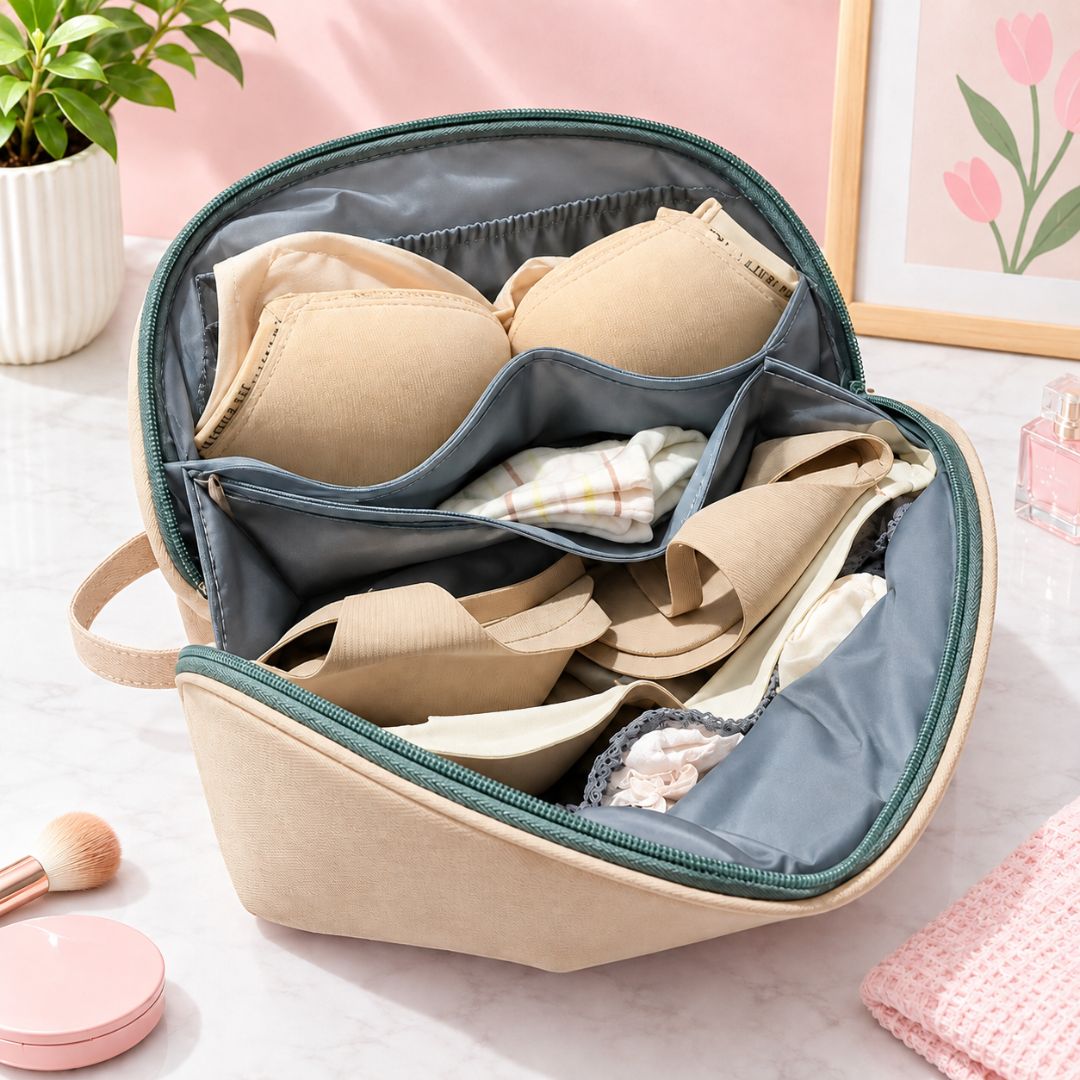 Modern Polyester Travel Underwear Storage Bag