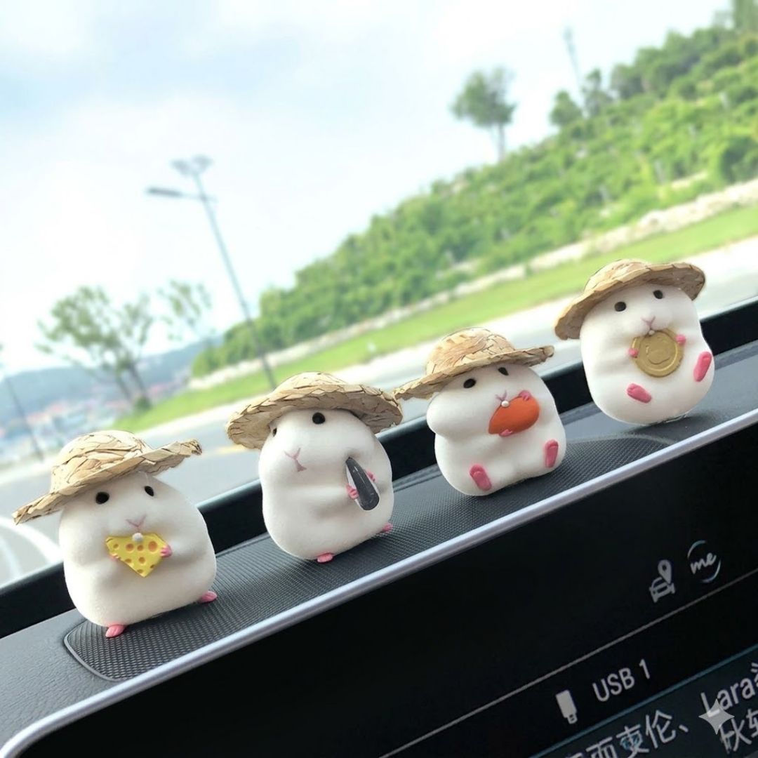 Sunny Hamster Dashboard Buddy