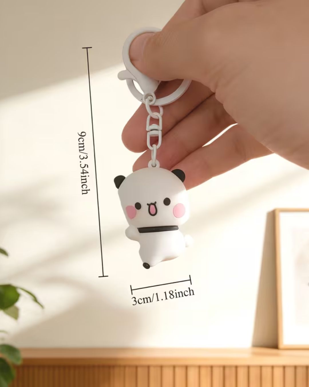 Cute Cartoon Bubu & Dudu Hugging Keychain
