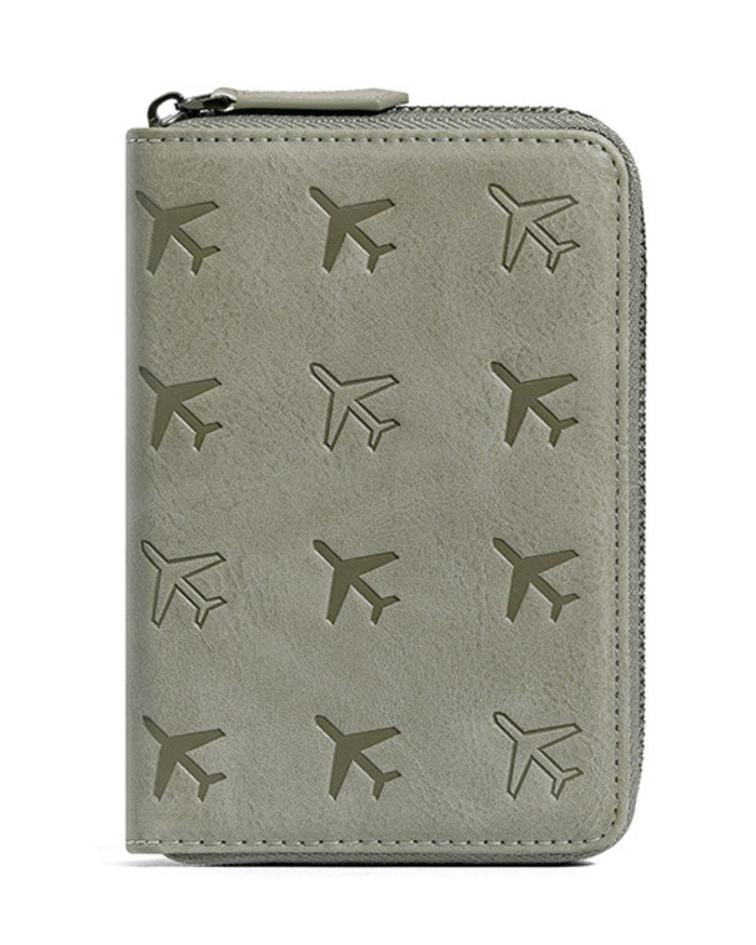 Compact Zipper Passport Cards Travel Holder