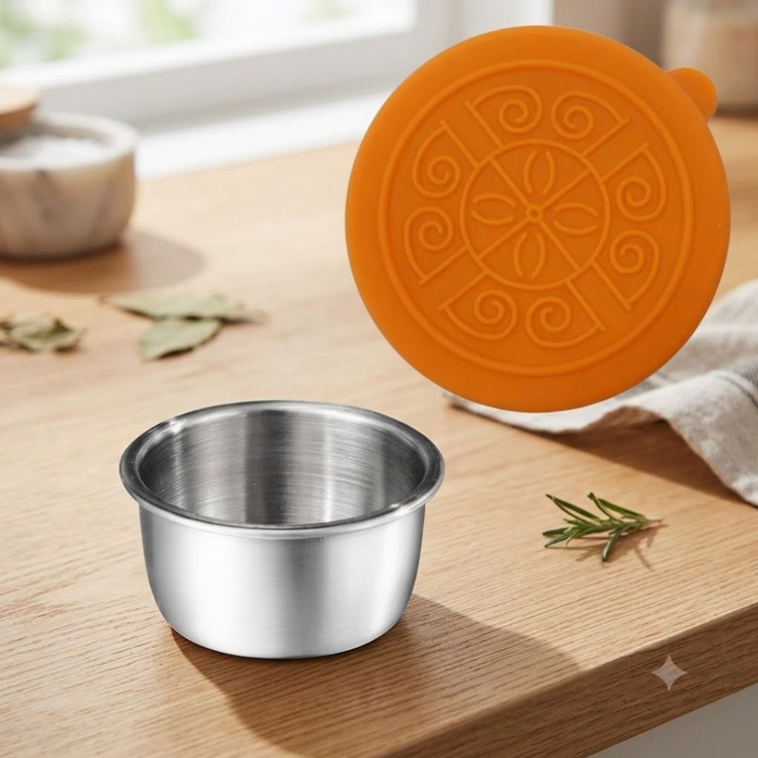 304 Stainless Steel Bowl with Silicone Lid