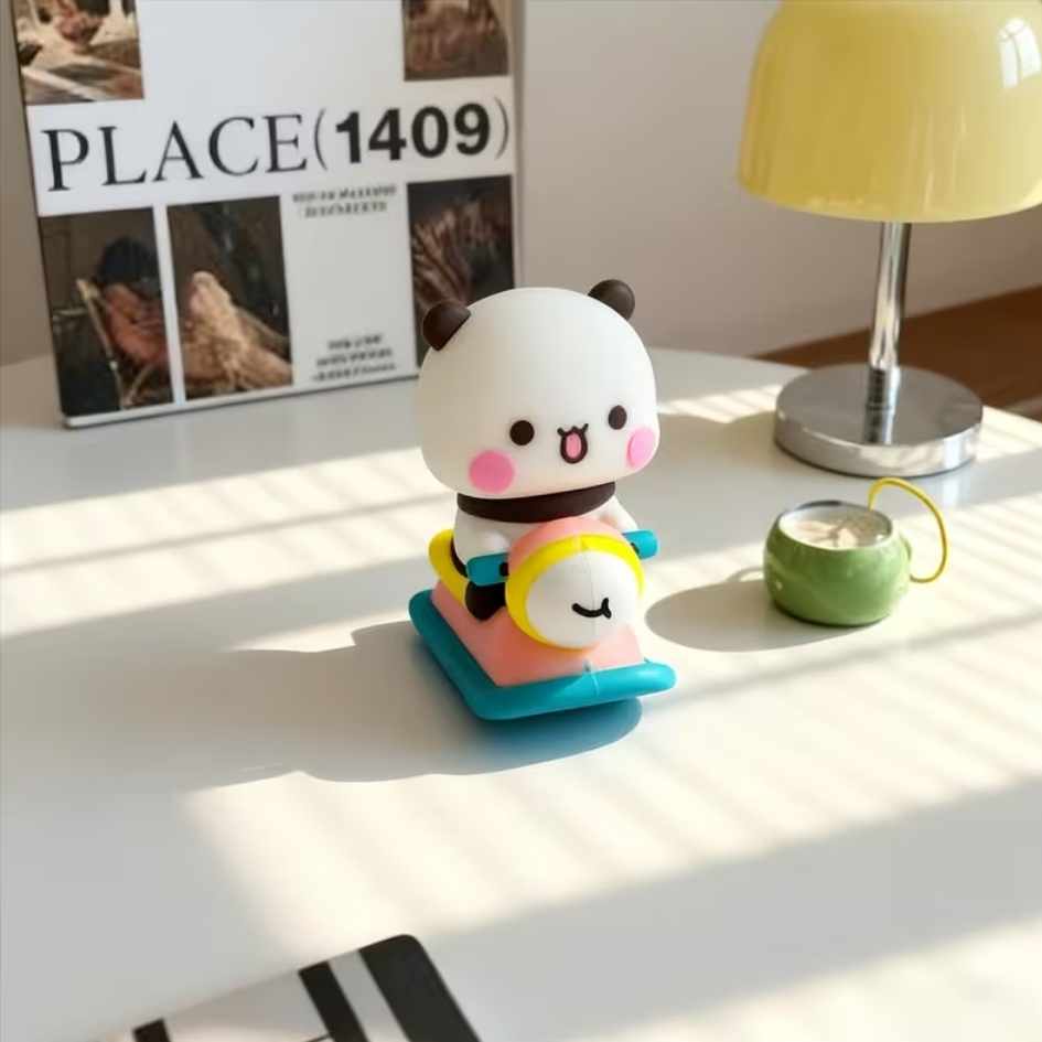 Cute Bear Anime Couple Figurine