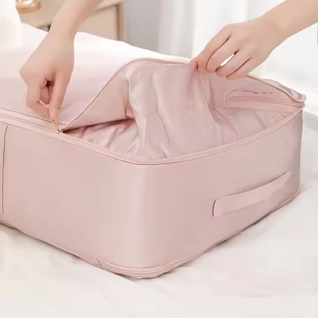 Clothes Storage Suit Portable Storage Bags for Blankets and Comforter