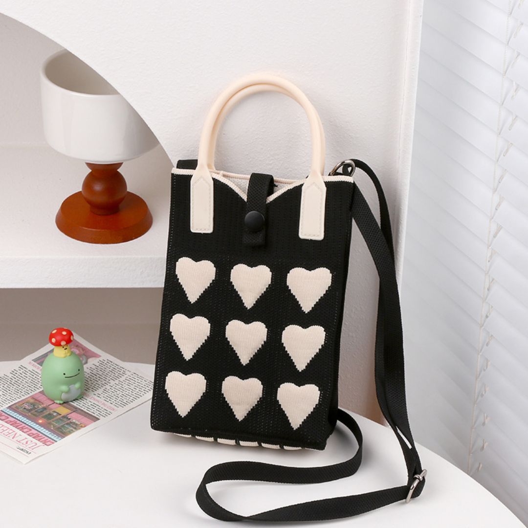 Knitted Mini Tote Sling Bag