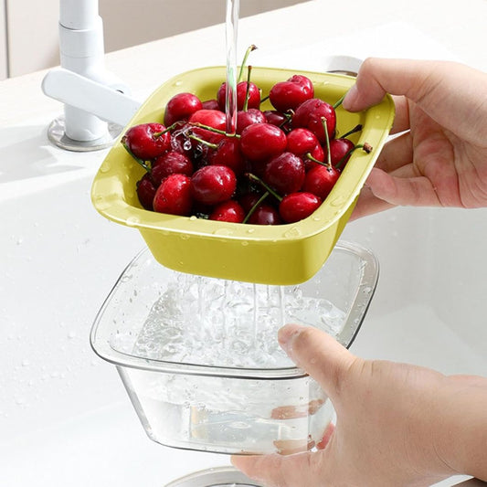 Precious Fruit Container & Drainer Basket