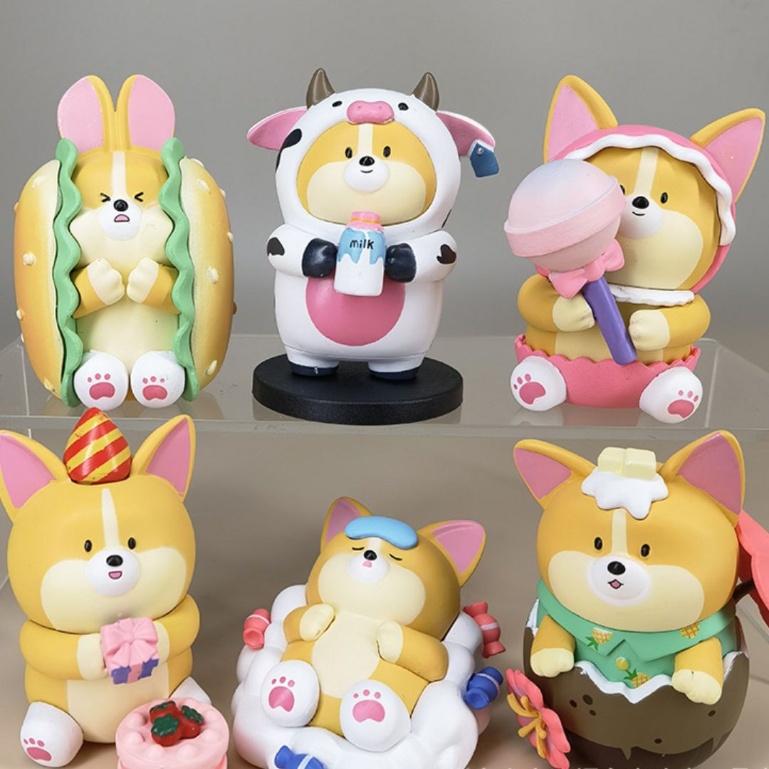 Cute Doggo Figurine Set For Dog Lovers