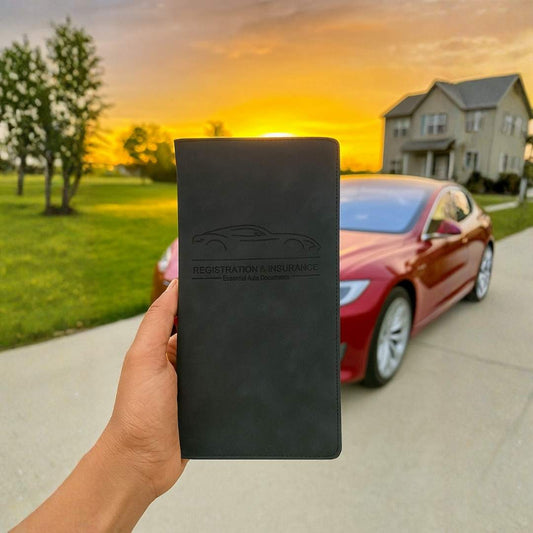 Black Color License and Registration Holder