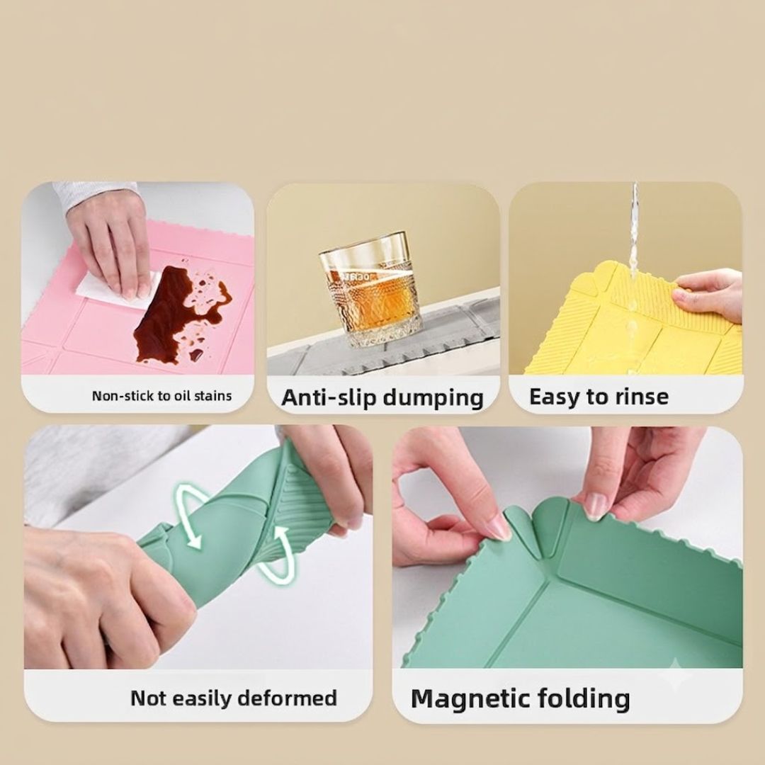 Multifunctional Foldable Storage Magnetic Silicone Mat