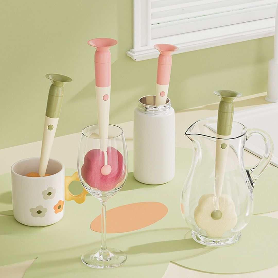 Three-in-one Sponge Flower Multifunctional brush