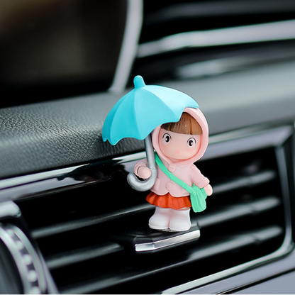 Umbrella Couple Car Interior Decoration