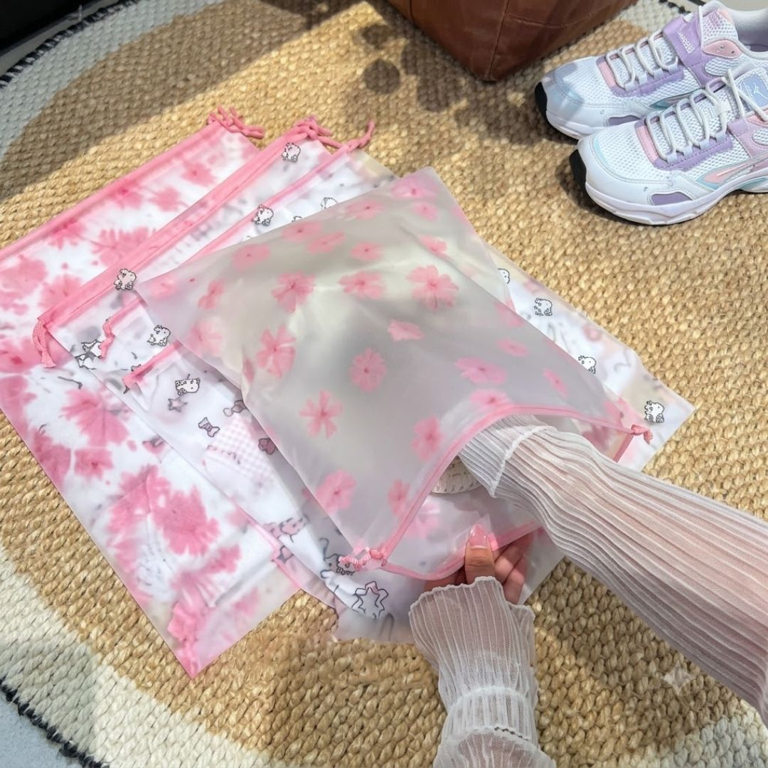 Sakura Bloom Travel Storage Pouch