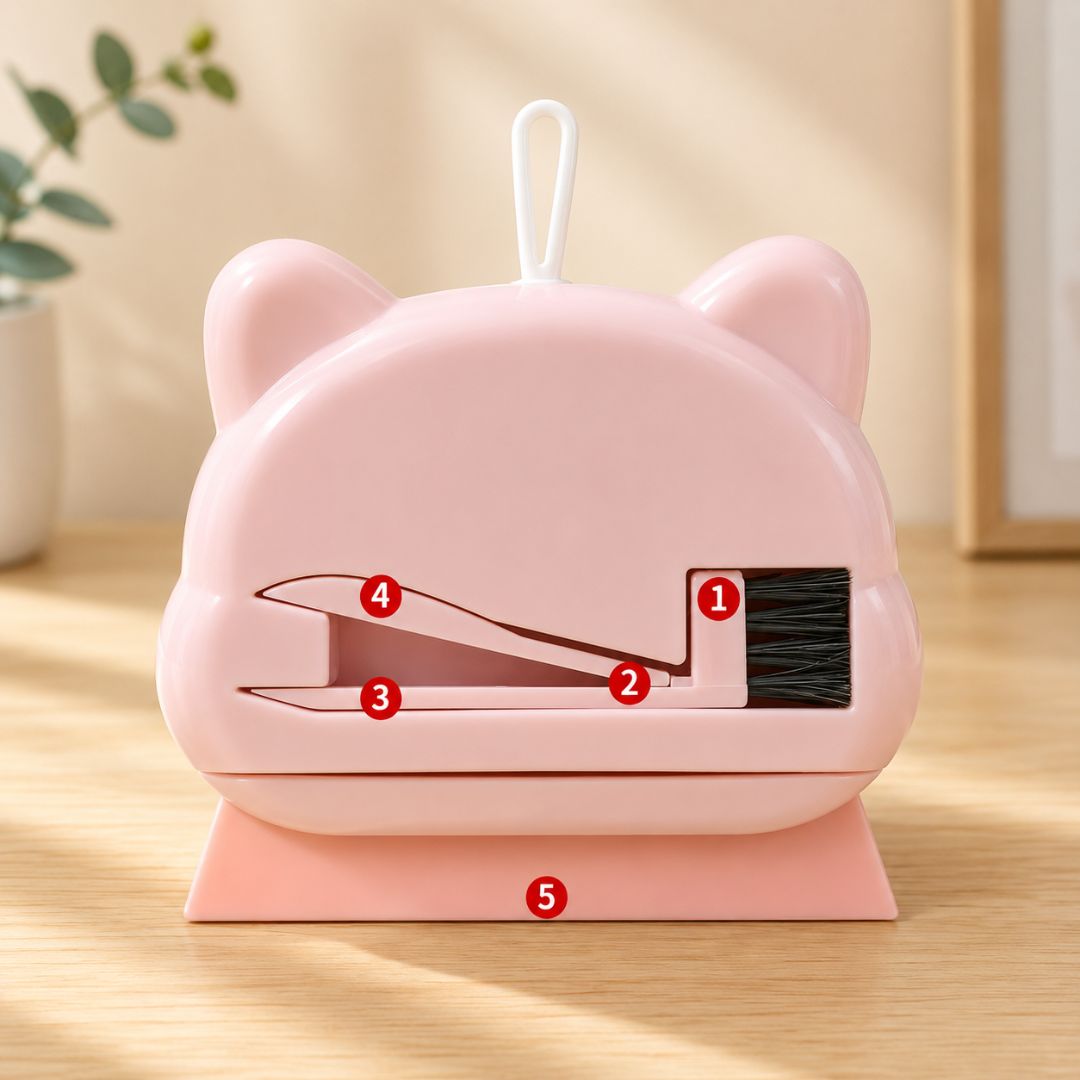 5-in-1 Multi-Purpose Cartoon Puppy Cleaning Tool Kit