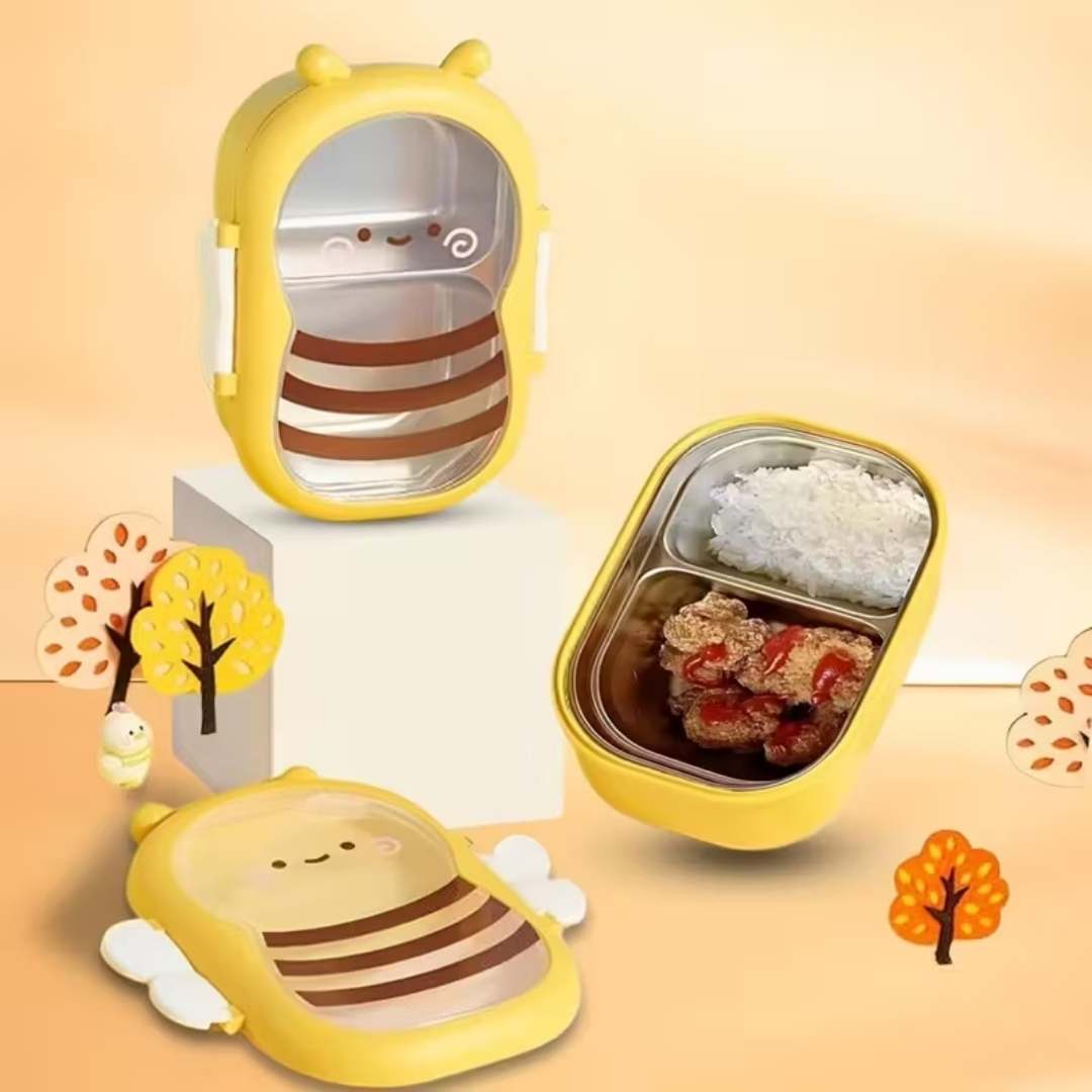 Cartoon Bee-Duck Bento Box