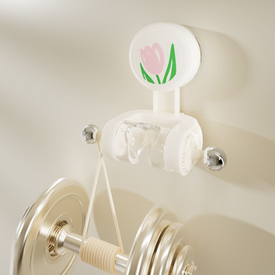 Cute Tulip Bathroom Adjustable Shower Holder