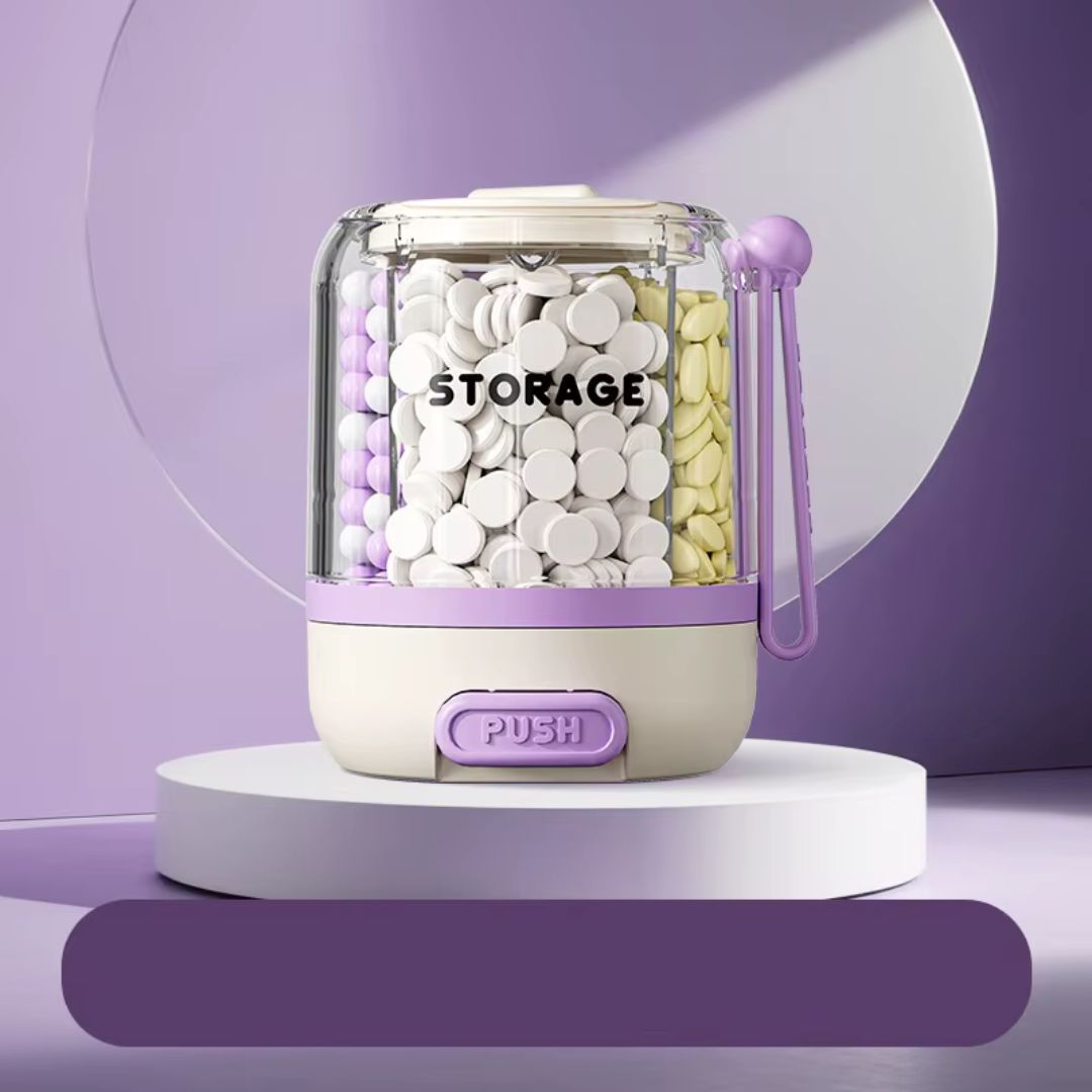 Multi-Compartment Medicine Storage Case with Pill Divider