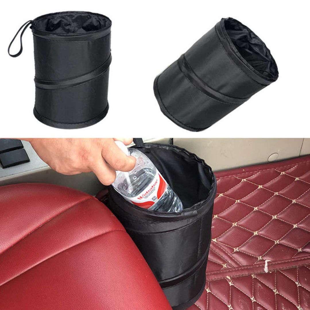 Mini Portable Car Hanging Foldable Garbage Bag Car Bin