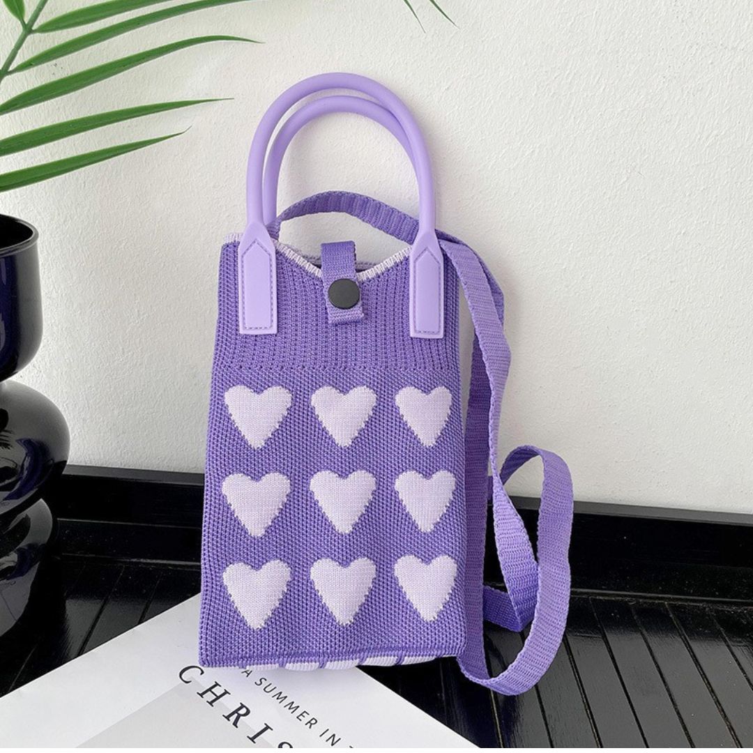 Knitted Mini Tote Sling Bag